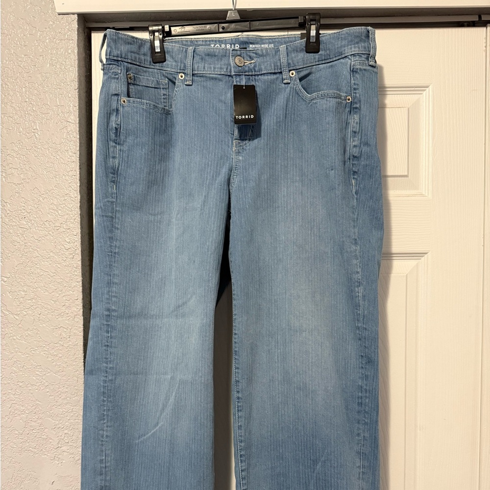 Light Blue Wide Leg Jeans